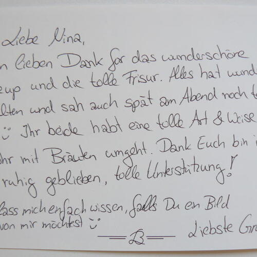 Zufriedene Brautpaare