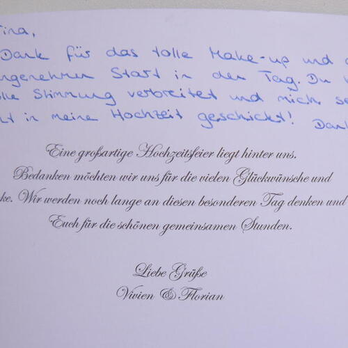 Zufriedene Brautpaare