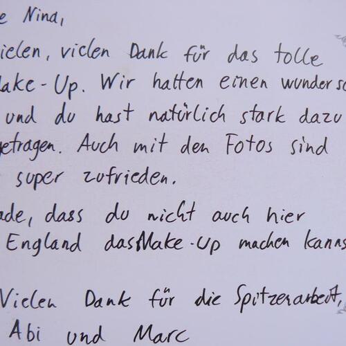 Zufriedene Brautpaare