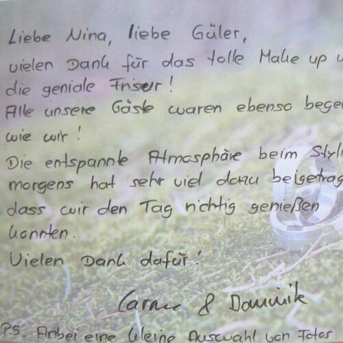 Zufriedene Brautpaare