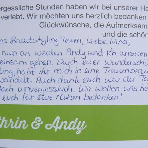 Zufriedene Brautpaare