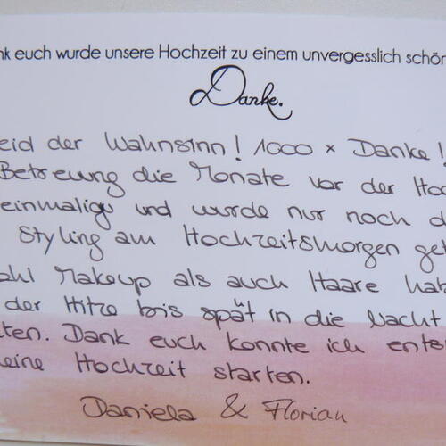 Zufriedene Brautpaare